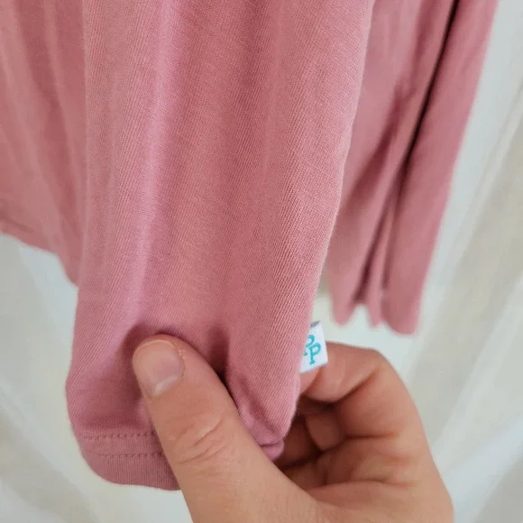 Posh Peanut Bamboo Pajamas Set Mauve Pink Size 2XL - Picture 4 of 9